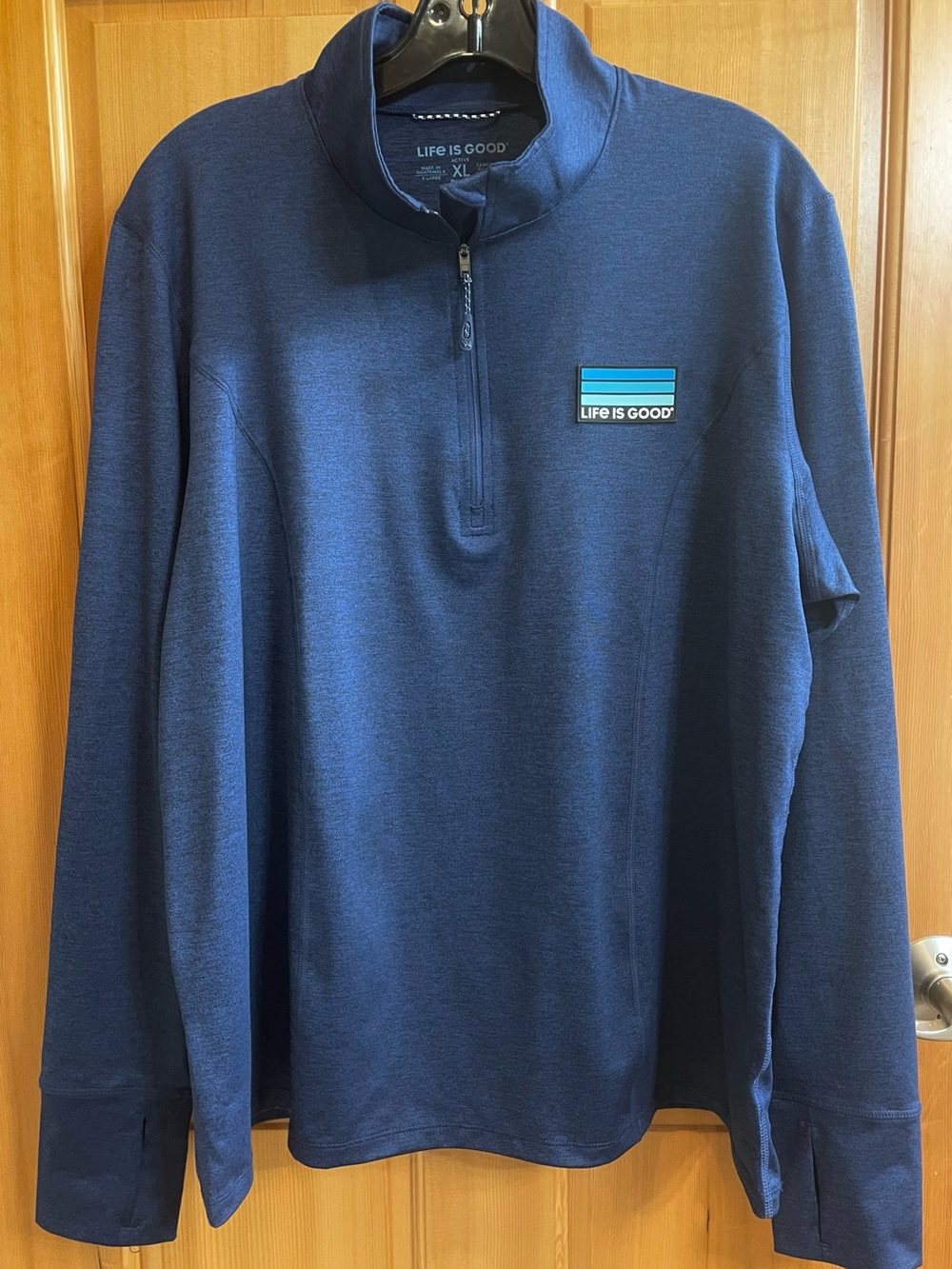 Life is Good Women’s Active Navy Quarter-Zip Pullover